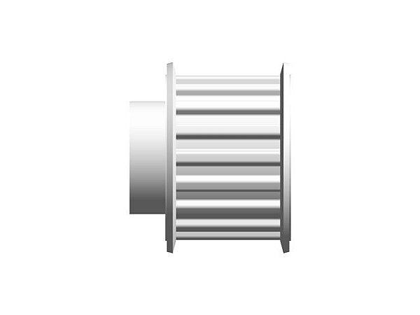 POLIA IND. T5 18 DENTES PARA CORREIA DE 16MM TIPO 6F EM ALUMÍNIO ✅