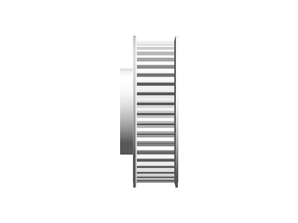 POLIA IND. T5 42 DENTES PARA CORREIA DE 16MM TIPO 6F EM ALUMÍNIO