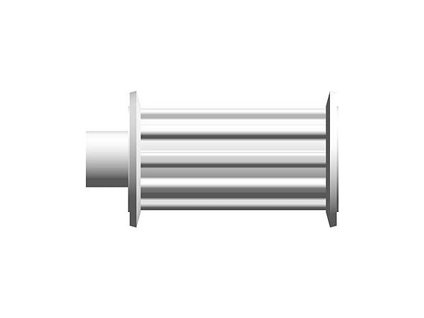 POLIA IND. T5 10 DENTES PARA CORREIA DE 25MM TIPO 6F EM ALUMÍNIO