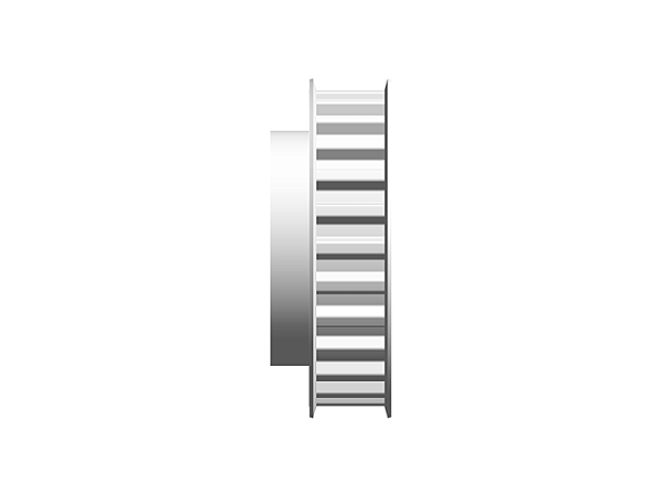 POLIA IND. T10 26 DENTES PARA CORREIA DE 16MM TIPO 6F EM ALUMÍNIO