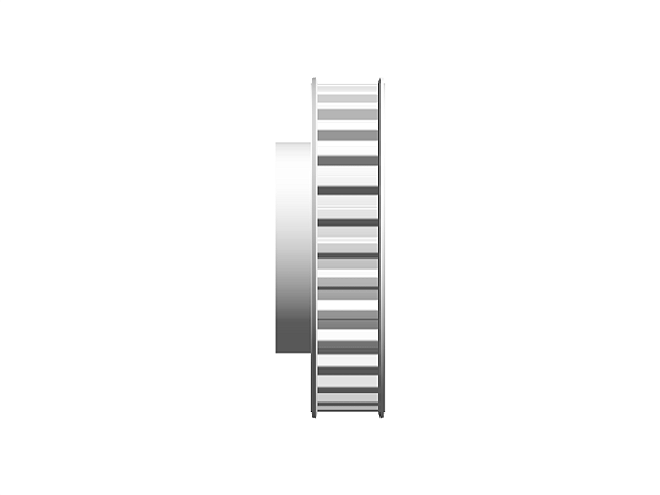 POLIA IND. T10 32 DENTES PARA CORREIA DE 16MM TIPO 6F EM ALUMÍNIO