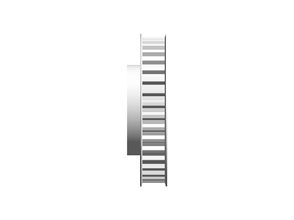 POLIA IND. T10 36 DENTES PARA CORREIA DE 16MM TIPO 6F EM ALUMÍNIO