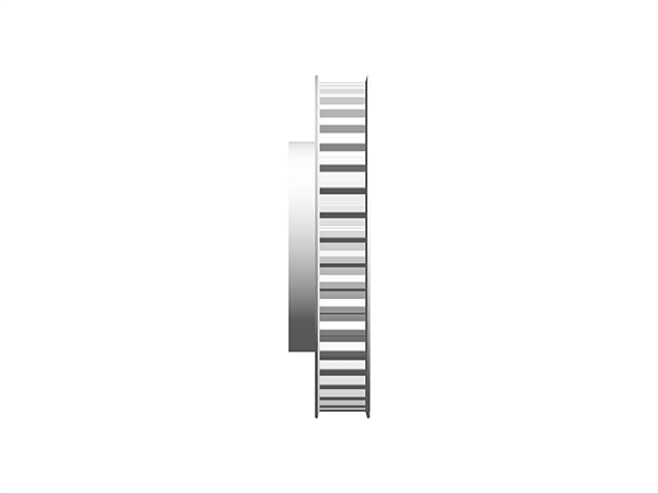 POLIA IND. T10 40 DENTES PARA CORREIA DE 16MM TIPO 6F EM ALUMÍNIO ✅