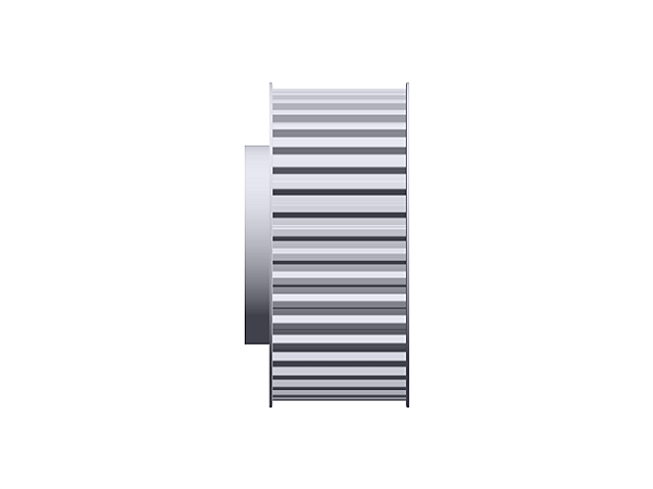 POLIA IND. T10 40 DENTES PARA CORREIA DE 50MM TIPO 6F EM ALUMÍNIO