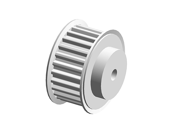 POLIA IND. T5 24 DENTES PARA CORREIA DE 16MM TIPO 6F EM ALUMÍNIO ✅