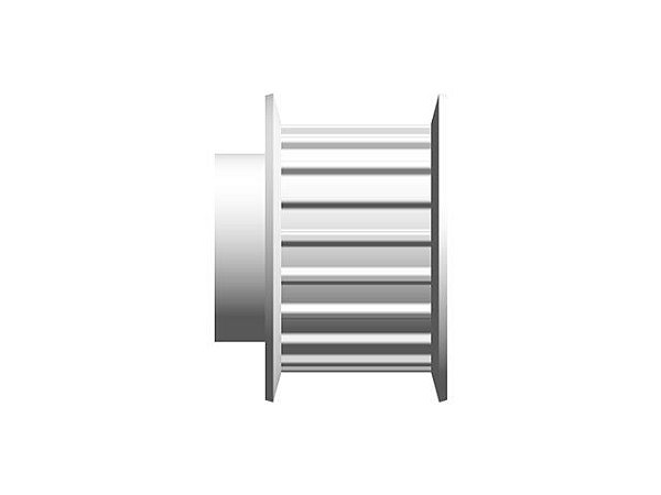 POLIA IND. AT5 19 DENTES PARA CORREIA DE 16MM TIPO 6F EM ALUMÍNIO