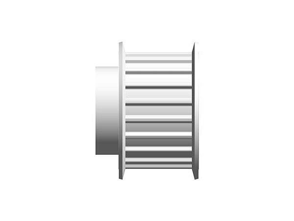 POLIA IND. AT5 20 DENTES PARA CORREIA DE 16MM TIPO 6F EM ALUMÍNIO ✅