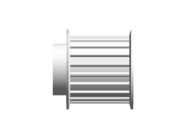 POLIA IND. AT5 20 DENTES PARA CORREIA DE 25MM TIPO 6 EM ALUMÍNIO