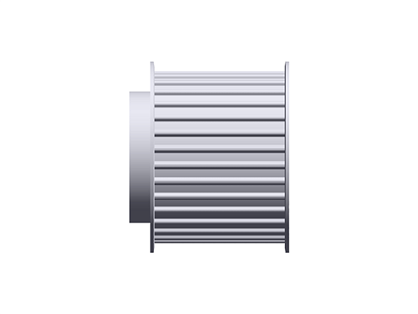 POLIA IND. AT5 32 DENTES PARA CORREIA DE 32MM TIPO 6F EM ALUMÍNIO