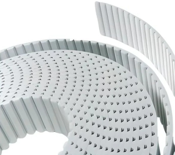 Correia Perfil AT5 – 16mm Aberta em PU com Malha de Aço