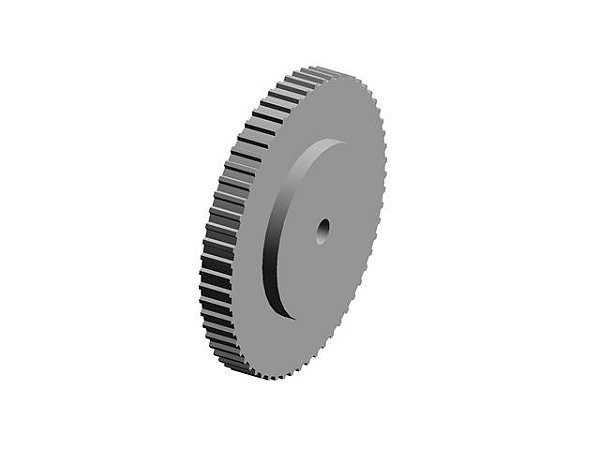 POLIA 60 DENTES AT10 16MM TIPO 6 EM ALUMÍNIO