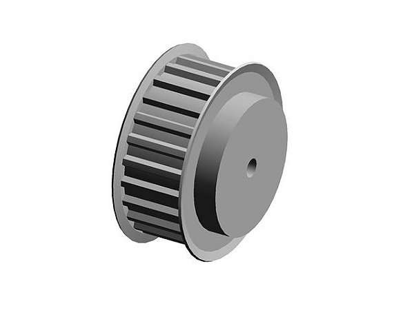 POLIA 24 DENTES AT10 25MM TIPO 6F EM ALUMÍNIO ✅