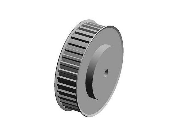 POLIA 36 DENTES AT10 25MM TIPO 6F EM ALUMÍNIO ✅