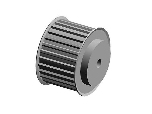 POLIA 27 DENTES AT10 50MM TIPO 6F EM ALUMÍNIO ✅