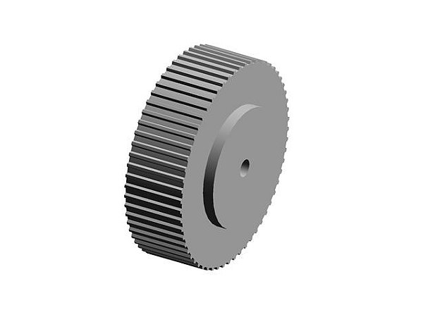 POLIA 60 DENTES AT10 50MM TIPO 6 EM ALUMÍNIO ✅