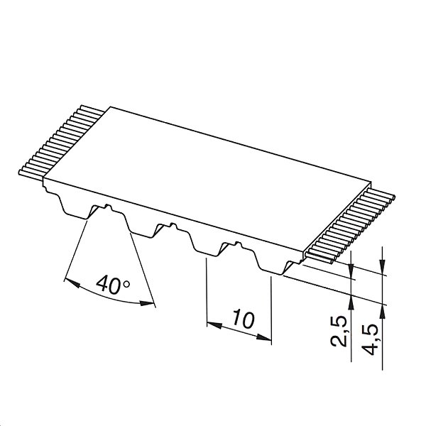 CORREIA IND. PREMIUM PU/AÇO 32MM T10-1610
