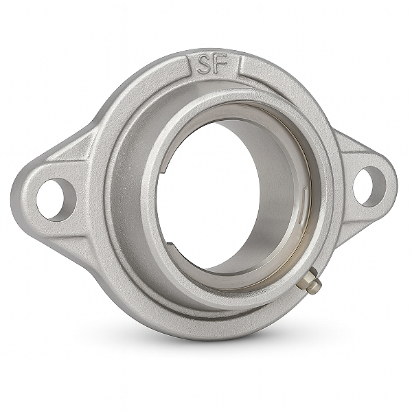 Mancal Flange Redondo Aço Inox SFL 209 (4 Furos)