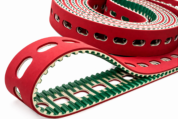 Correia Sincronizadora para Vácuo Marcabox com Furação – Aplicação Industrial