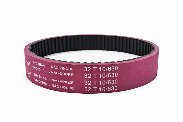 Correia de Arraste T10-630 32mm com Revestimento Rosa
