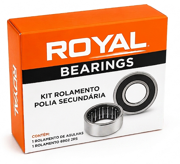 Kit Rolamento Polia Secundária Scooter 6902 2RS + HKS20x29x18