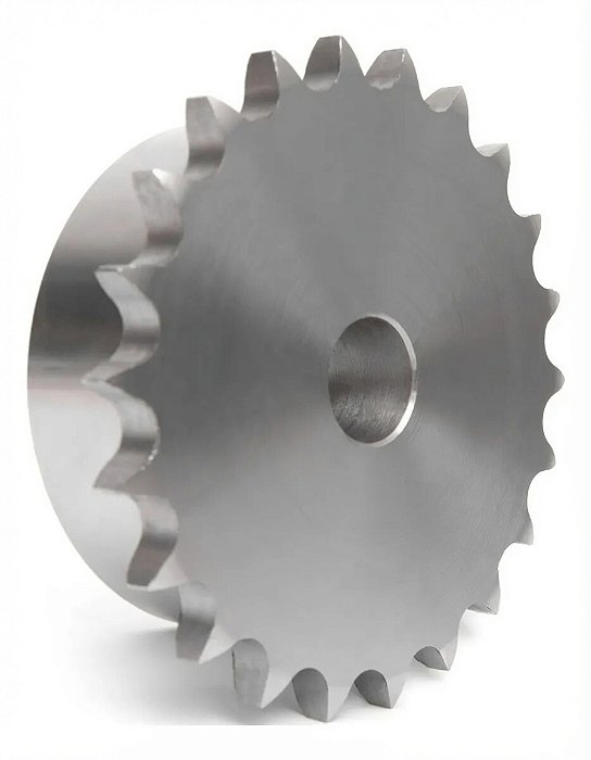 Engrenagem 24 Dentes - Passo 3/8" (ASA 35) em Aço SAE 1045