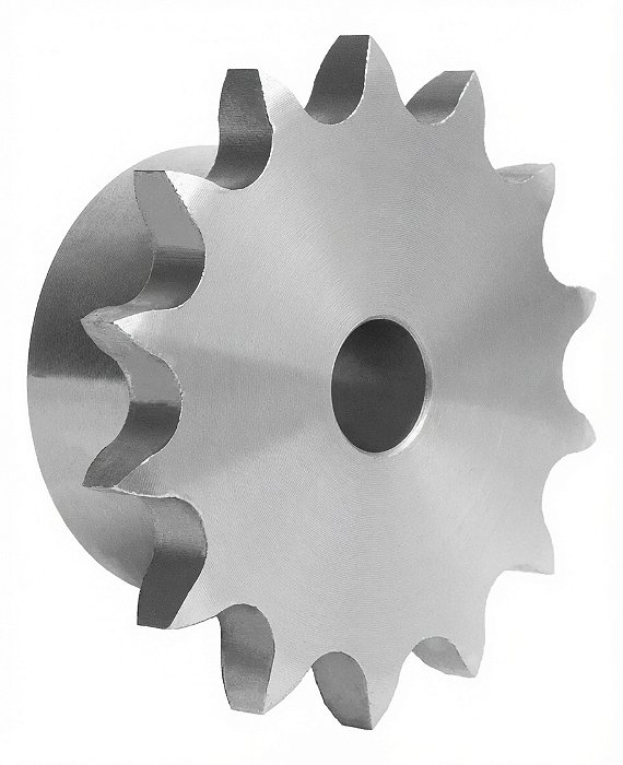 Engrenagem 16 Dentes - Passo 1/2" (ASA 40) em Aço SAE 1045