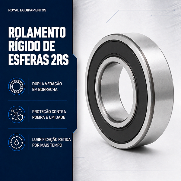 R2 2RS - Rolamento Rigido de Esferas em Polegada 1-8X3-8X5-32