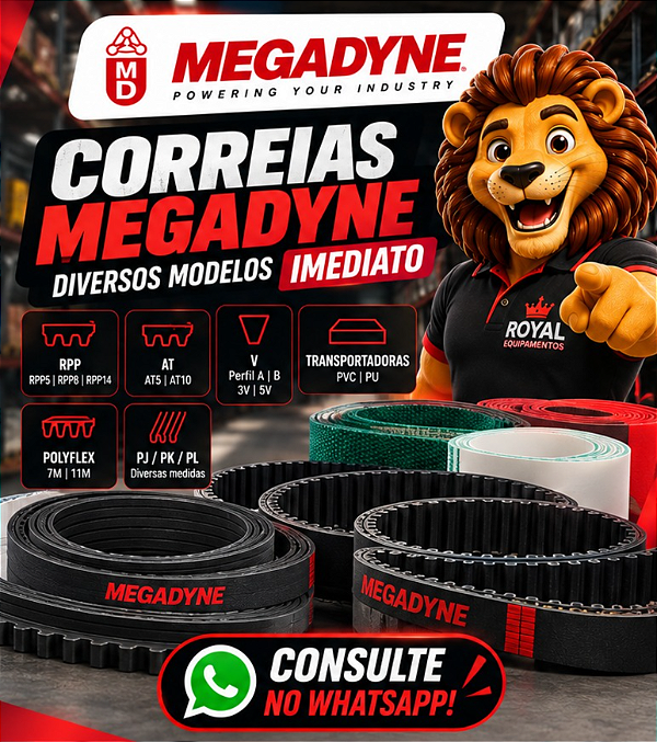 Correia Sincronizadora Megadyne Silver RPP8 544 x 30mm