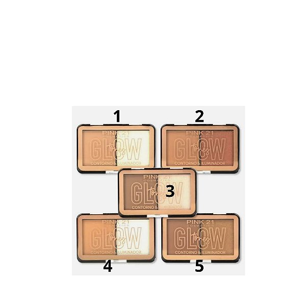 Paleta contorno/ iluminador Pink21