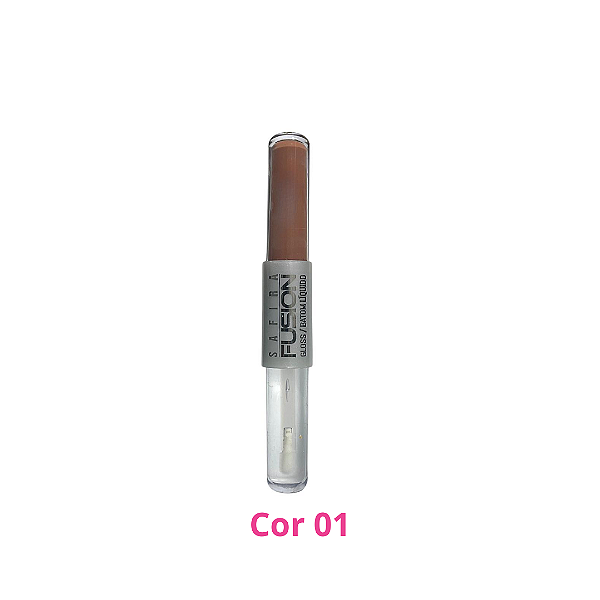 Duo Batom líquido + Gloss Safira