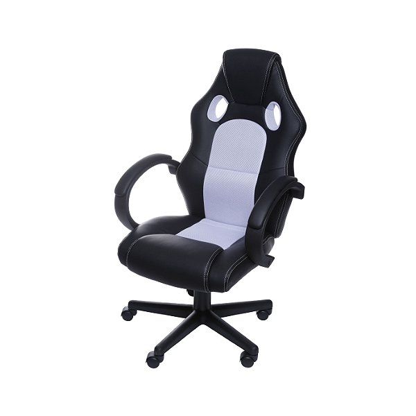 Cadeira Gamer Raptor, Sist. Relax, Assento Estofado C/ Revest. PU