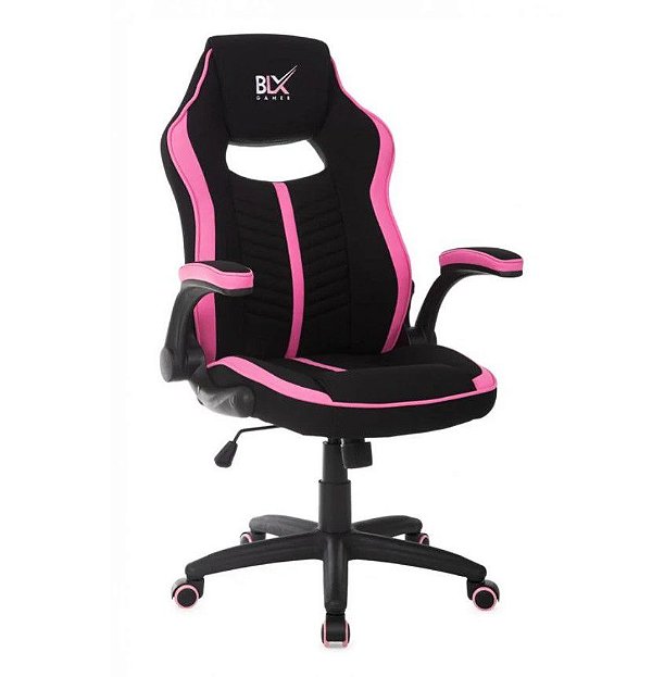 Cadeira Gamer C/ Braço Retrátil, Sist. Relax,Assento Estofado Revest. Tecido