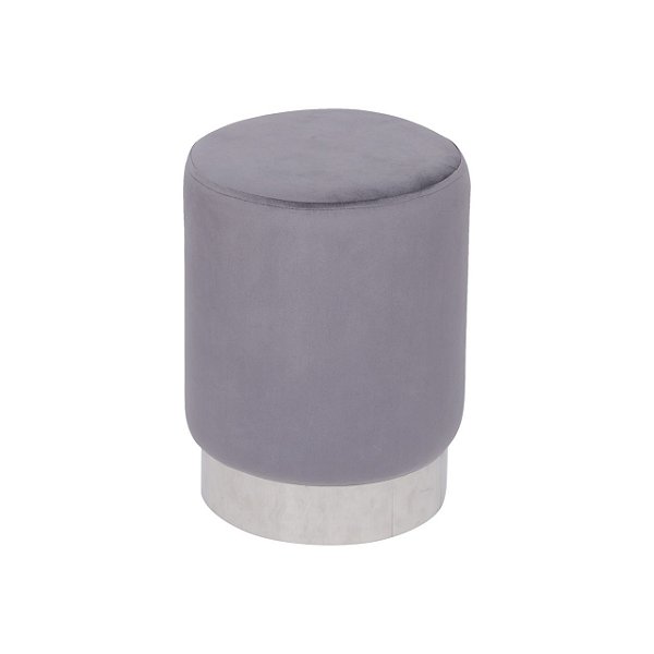 Puff Velvet Estofado C/ Revestimento Veludo