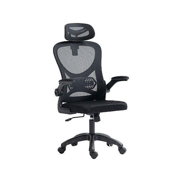 Cadeira Office Columbus, Braço Retrátil, Encosto C/ Sist. Relax Em Tela Mesh