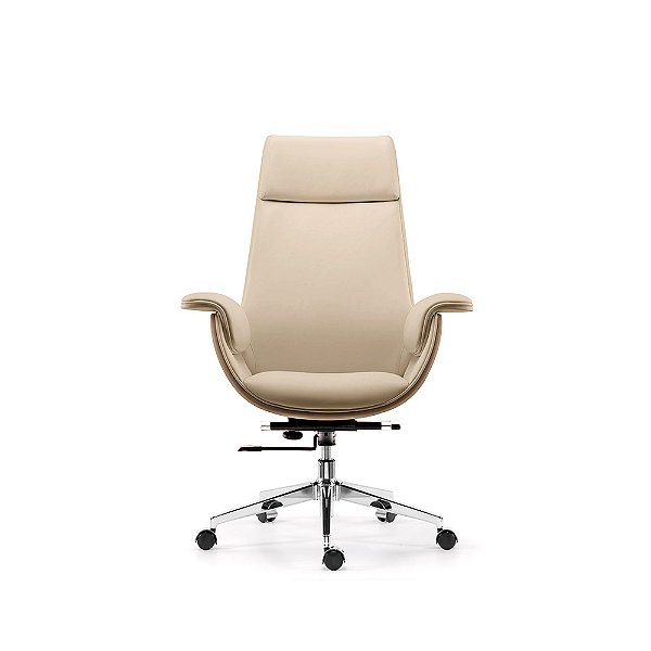 Cadeira Office Presidente Melfi, Base Metal, Sist. Relax C/ Assento Estofado