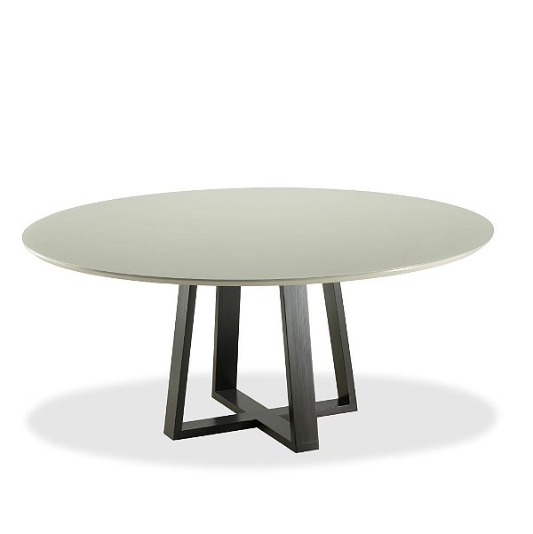 Mesa Jantar Moretti Redonda 180cm, Base e Tampo em Madeira