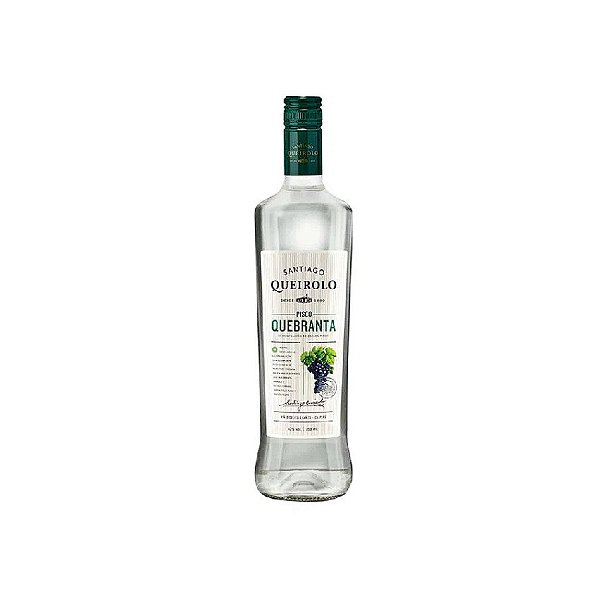 Pisco Peruano Santiago Queirolo Quebranta 750ml | Destilado de Uva | Produto Peruano