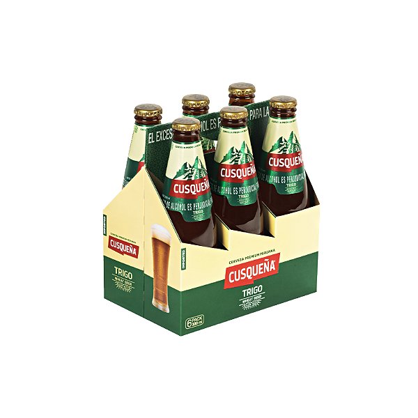 Pack 6 Cervejas Cusqueña Trigo 330ml | Cerveja Peruana