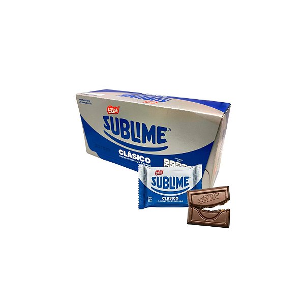 Chocolate Sublime Clássico Nestlé | Caixa Com 24 Unidades de 26g