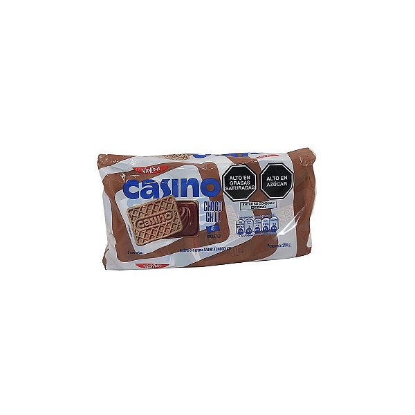 Bolacha Casino Peruana de Chocolate | Pacote c/ 6 Unidades | Biscoito Importado do Peru