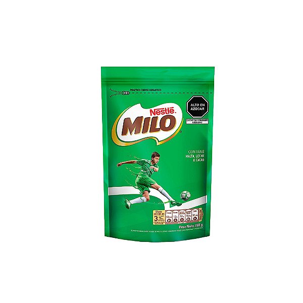Milo Nestlé Malte e Chocolate 190g | Energia com Vitaminas e Minerais | Bebida Nutritiva