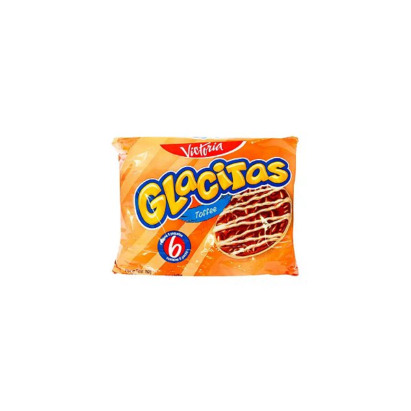 Bolacha Glacitas Toffee 180g - Pack 6 Unidades