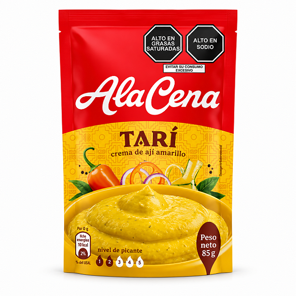 Molho de Pimenta Amarela Peruana Tari AlaCena 85g - Crema de Ají Amarillo