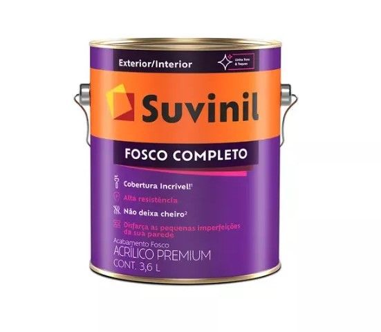 Tinta Acrílica Suvinil 3,6 Litros Fosco Completo Branco