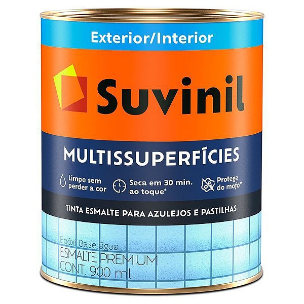 Tinta Epóxi Suvinil 0,9 Litros Acetinado Branco Multissuperficies