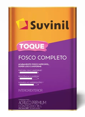 Tinta Acrilica Suvinil 18 Litros Fosco Completo Branco