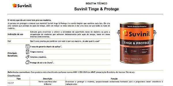 Verniz Suvinil Brilho 3,6 Litros Imbuia