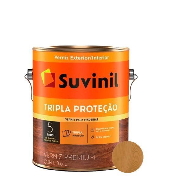Verniz Suvinil Brilho 3,6 Litros Triplo Filtro Canela