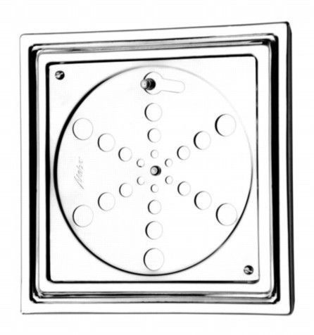 Grelha Inox Meber 15cm Fecho Caixilho Quadrdo 1415 C
