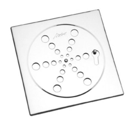 Grelha Inox Meber 10cm com Fecho Quadrado 2410 C